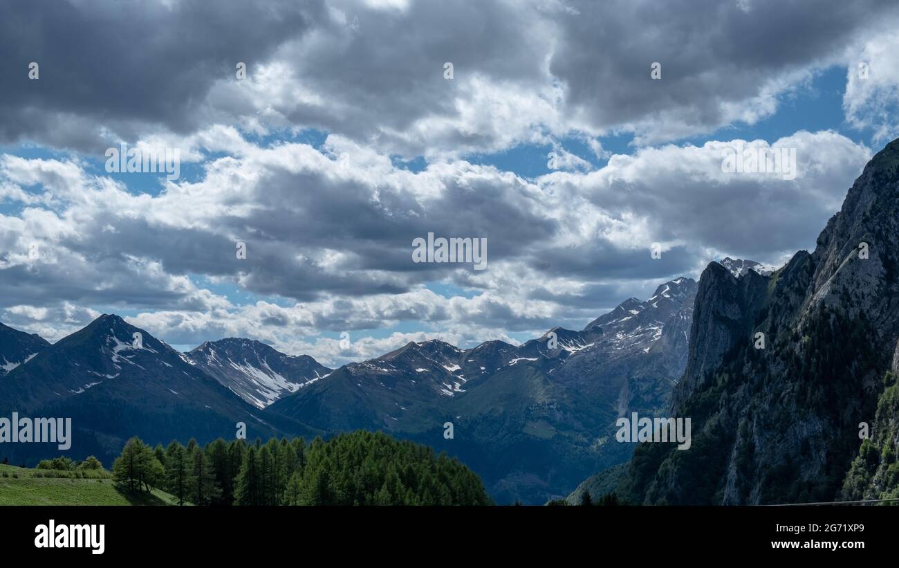 May sunny day in the alps of Friuli-Venezia Giulia, Italy Stock Photo ...