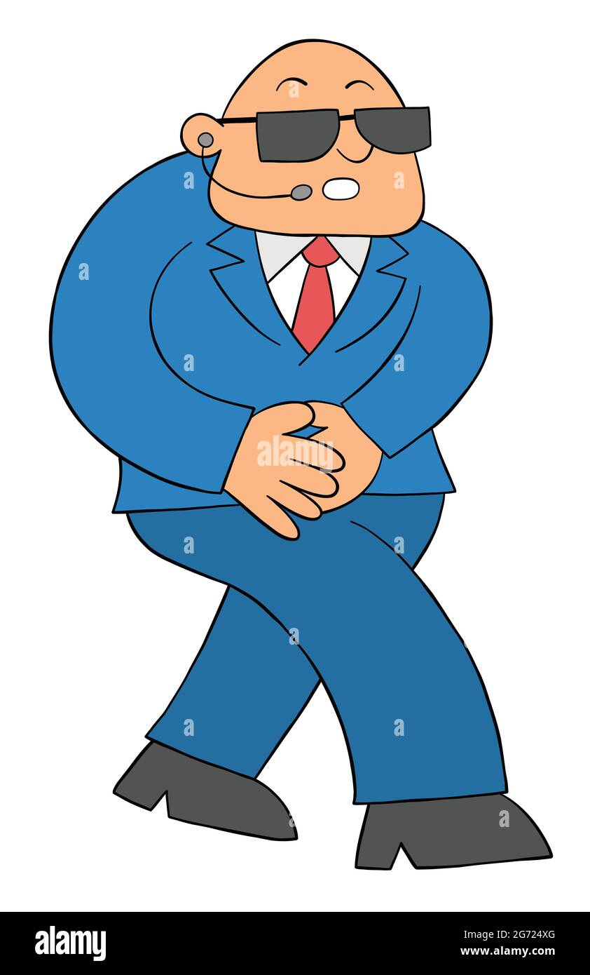 Cartoon burly bodyguard man walking, vector illustration. Colored and black outlines Stock Vector Image & Art - Alamy Cartoon burly bodyguard man walking, vector illustration. Colored and black outlines Stock Vector Image & Art - Alamy