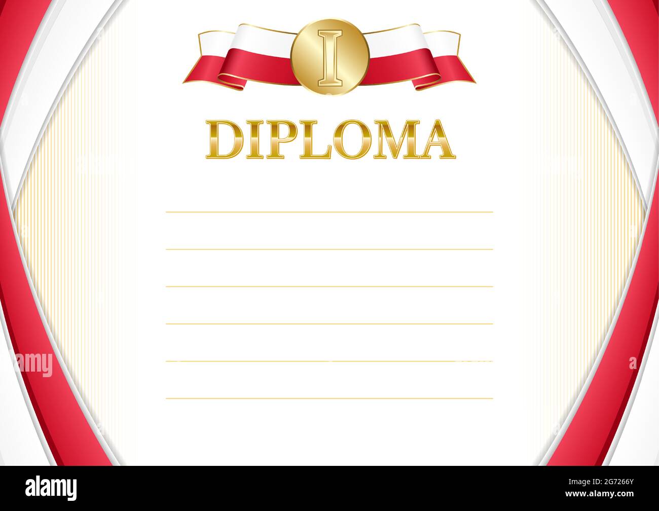 Horizontal frame and border with Malta flag, template elements for your