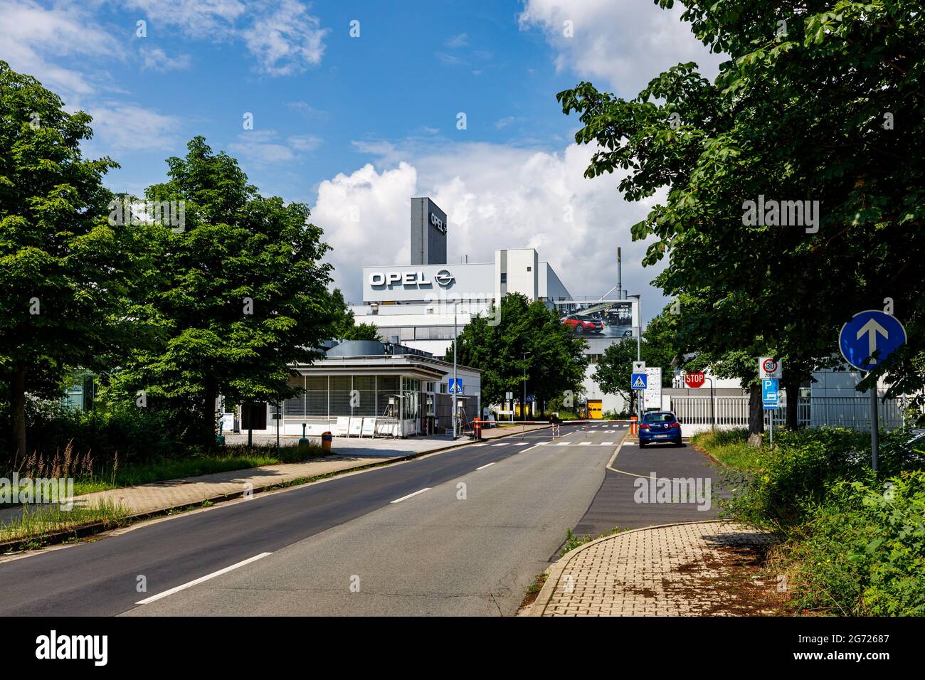 The Opel Car factory at Eisenach in Thuringia in Germany Stock Photo