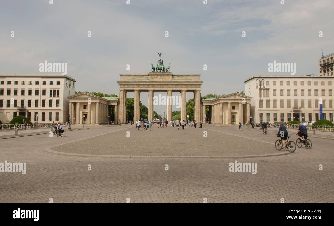 Berlin June 2020: The Brandenburg Gate Stock Photo