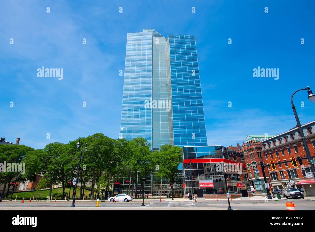 Worcester Plaza, Worcester County National Bank Tower, is located at
