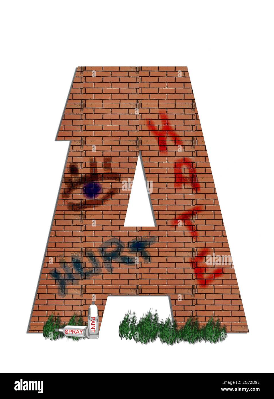 Allee Lettering A in the alphabet set