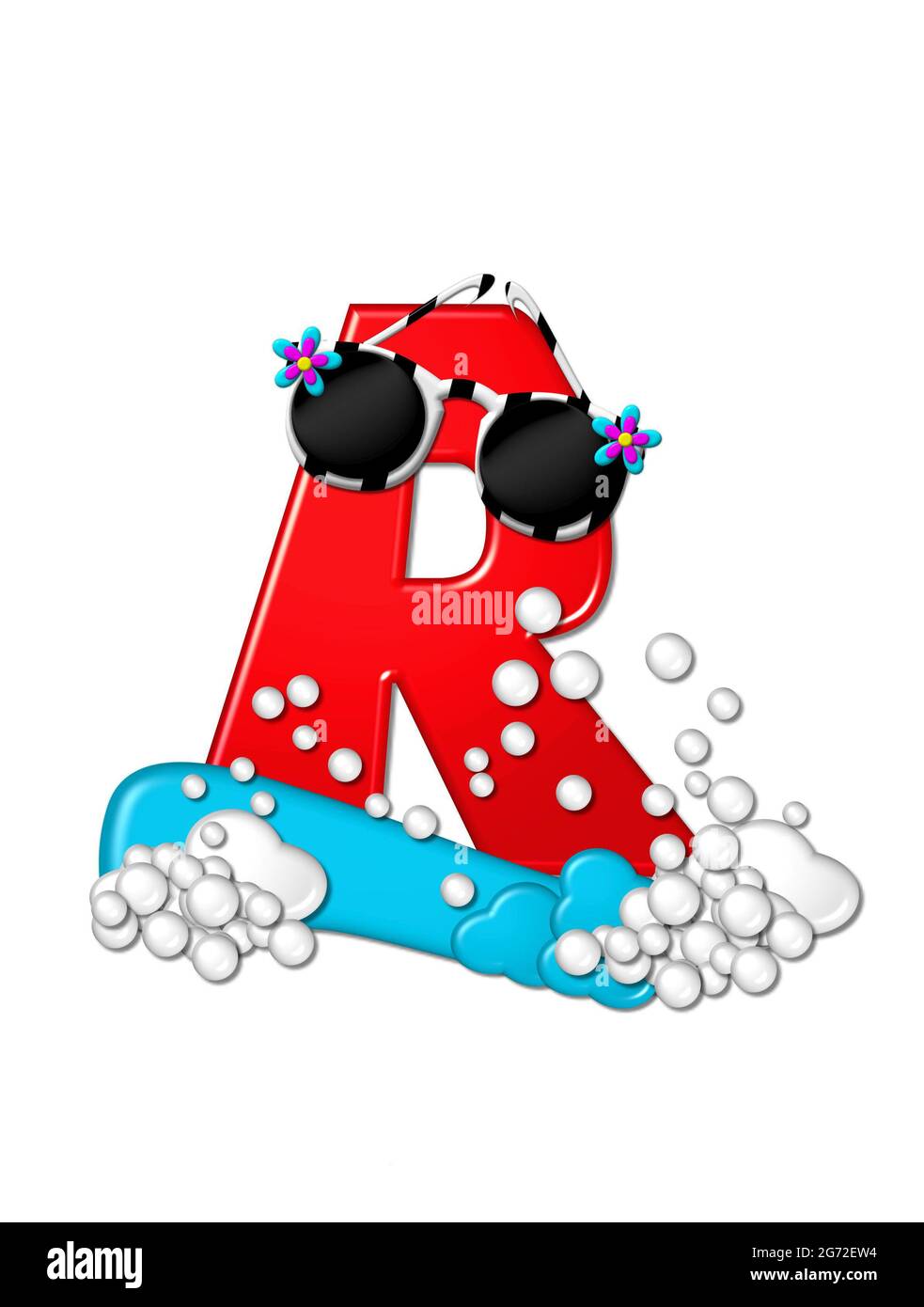 The letter R, in the alphabet set 