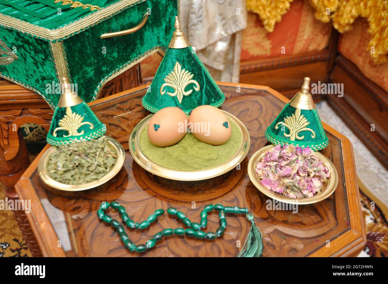 traditional Moroccan Wedding. Mariage Tanger Stock Photo