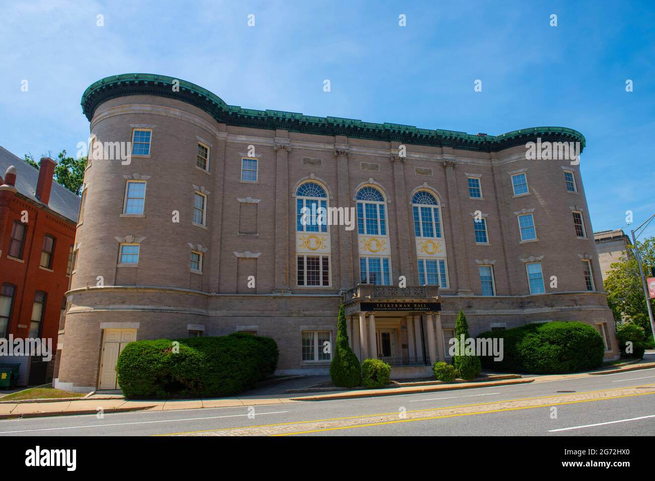 Tuckerman Hall at 10 Tuckerman Street at Salisbury Street in downtown