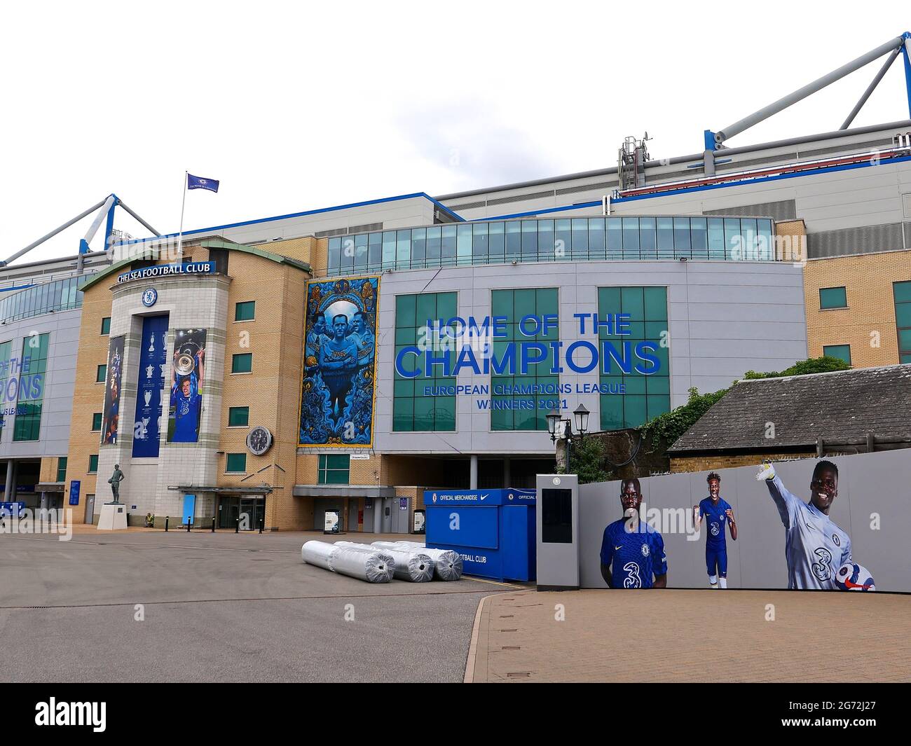 The History of Stamford Bridge Stamford Bridge is the home of Chelsea Football Club, but it hasn't always been that way and the site has quite a history.  The name 'Stamford Bridge' is one of great significance in English history, being the site in Yorkshire of one the most famous battles of King Harold's reign in 1066 against the Vikings. However it is believed that this is not connected to the naming of the stadium which came about less because of historical significance and more to do with it's geography, local landmarks and a fair degree of chance. Stock Photo