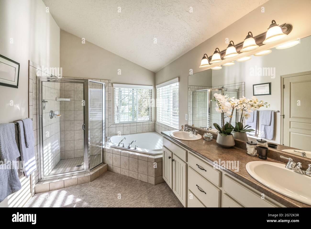 Image showcasing Bathroom of a modern apartment Stock Photo - Alamy