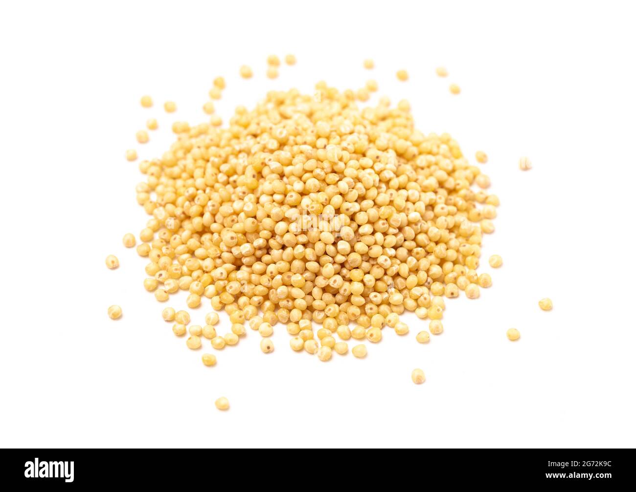 Whole Millet Pearl Grains Isolated on a White Background Stock Photo Alamy