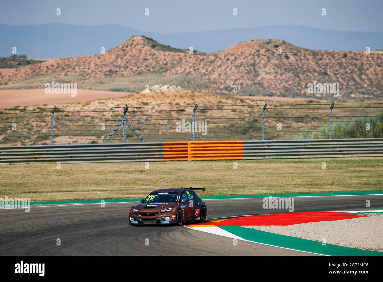 79 Huff Rob (gbr), Zengo Motorsport, Cupa Leon Competicion TCR, action during the 2021 FIA WTCR Race of Spain, 3rd round of the 2021 FIA World Touring Car Cup, on the Ciudad del Motor de Aragon, from July 10 to 11, 2021 in Alcaniz, Spain - Photo Florent Gooden / DPPI Stock Photo