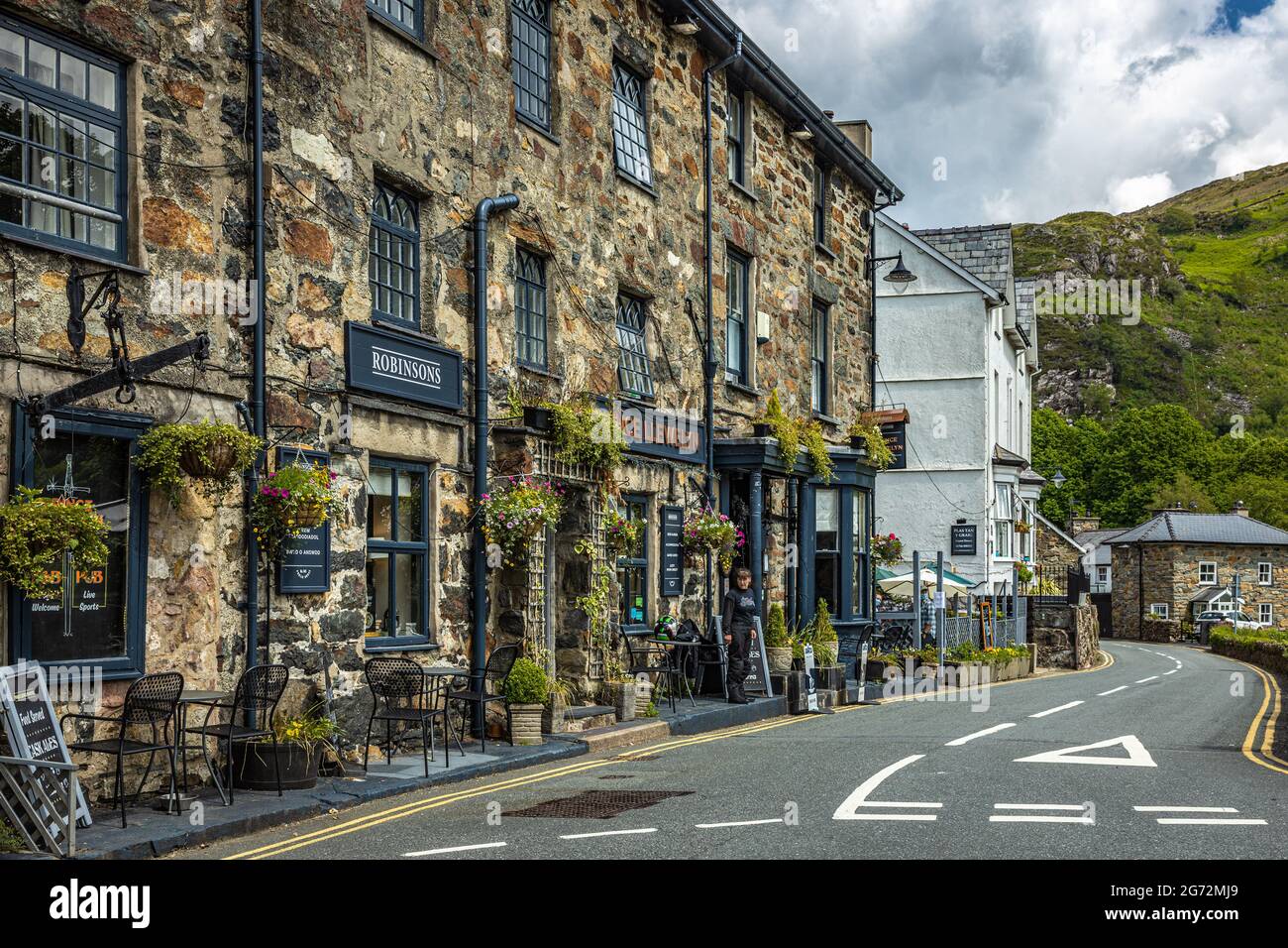 Beddgelert Village, Snowdonia, Wales Stock Photo Alamy