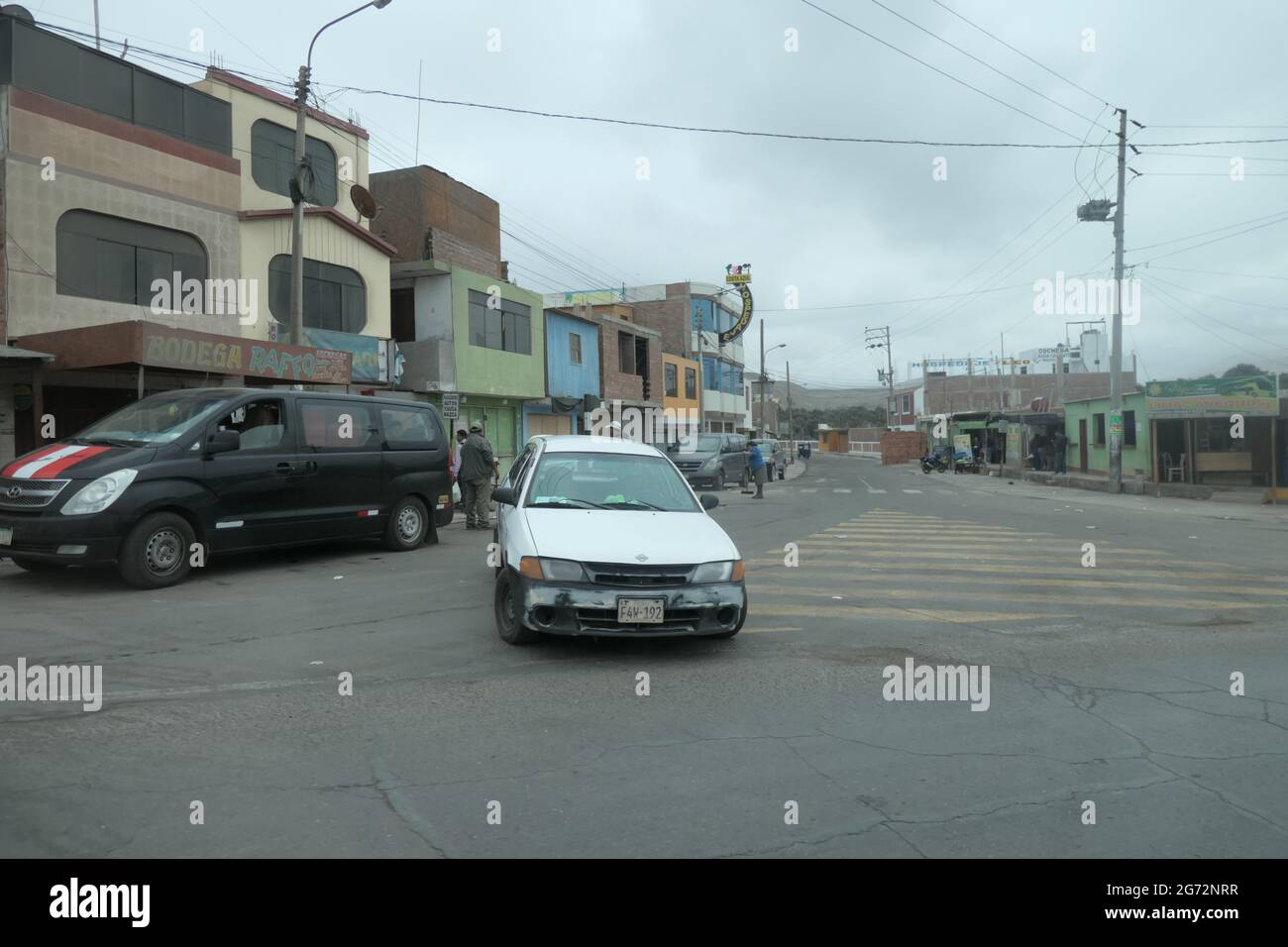 cars in the Mountains Peru Stock Photo Alamy