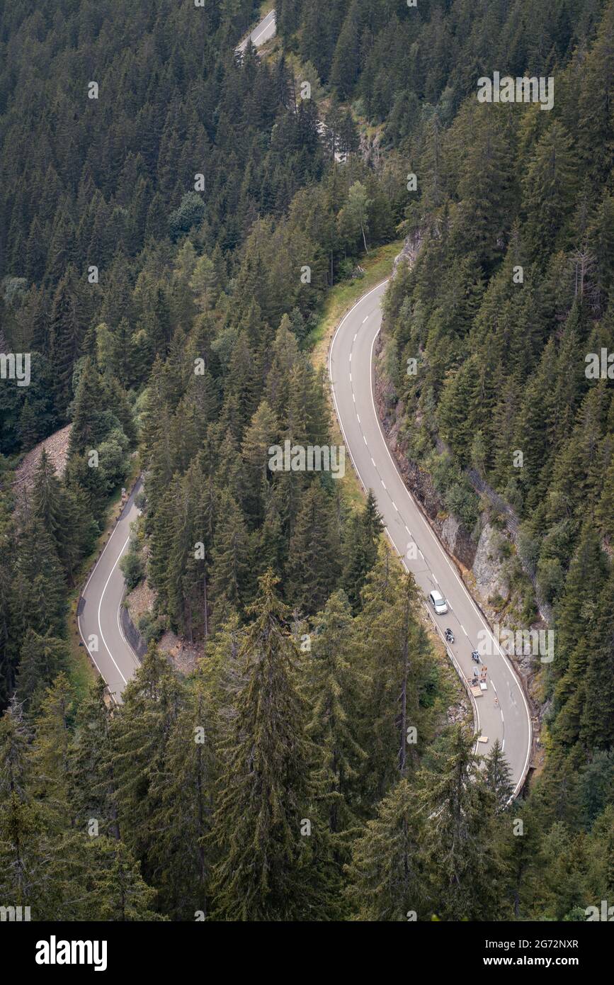 Aerial vertical shot winding hi-res stock photography and images - Alamy