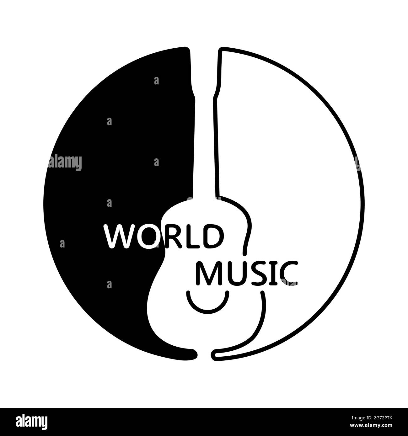 black and white logo circle