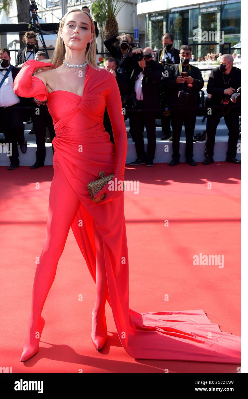 Cannes france 10th july 2021 74th cannes film festival 2021 red