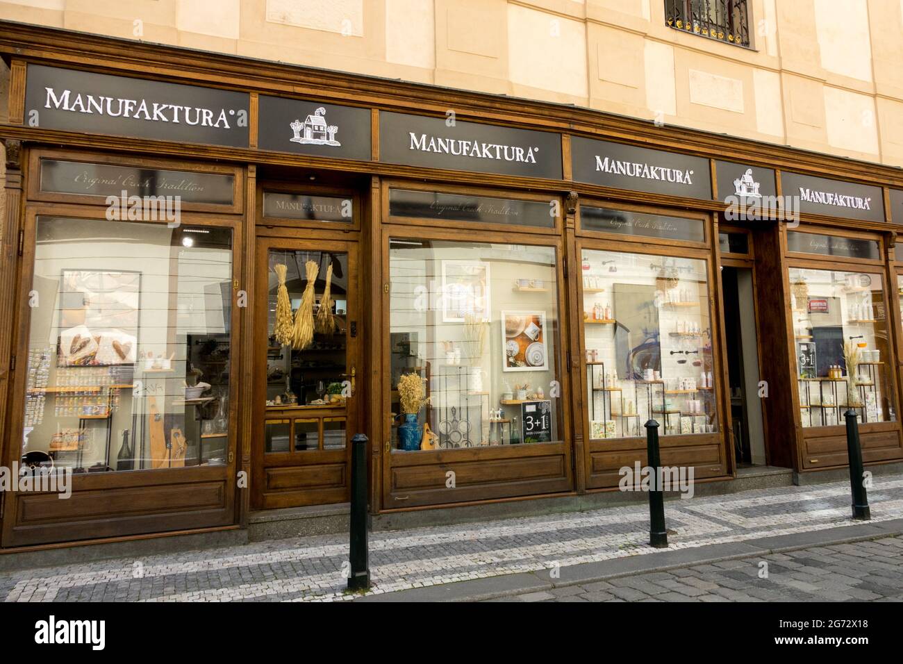 Manufaktura Prague shop Czech Natural Cosmetics Stock Photo