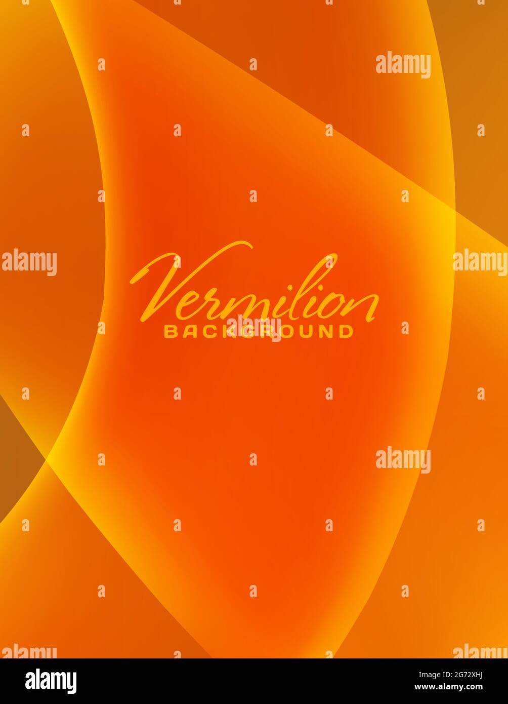 Vermilion background. Abstract very saturated light warm orange wallpaper. Vertical vector graphic pattern Stock Vector