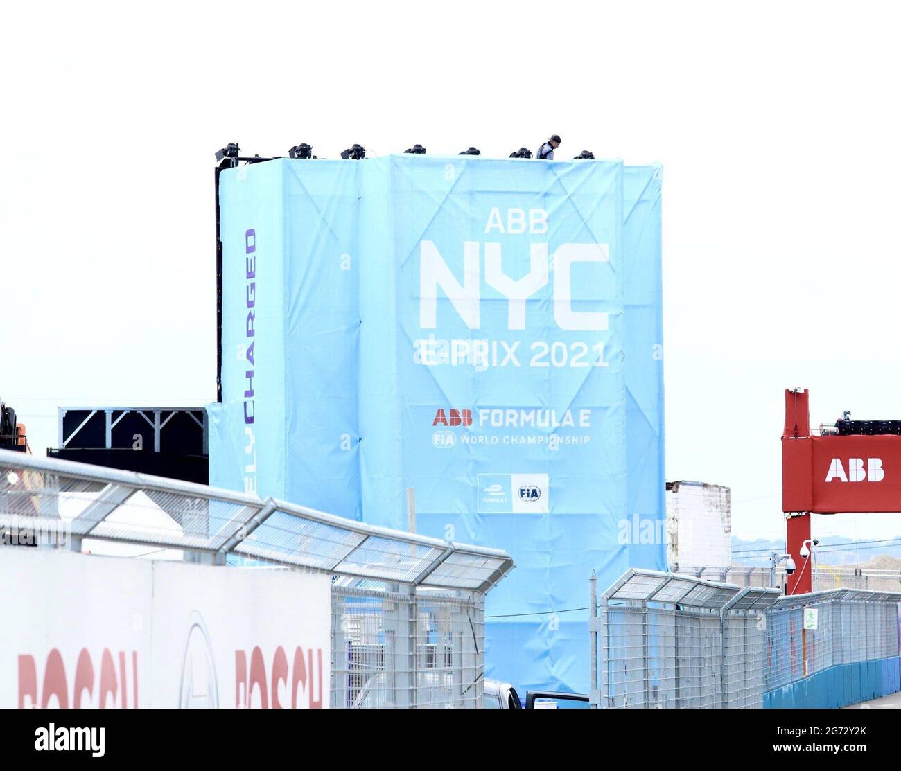 July 10, 2021, Brooklyn, USA: (NEW) Season 7, ABB New York City Formula E-Prix World Championship. July 10, 2021, Brooklyn, New York, USA: The Season 7, ABB New York City E-Prix taking place in Brooklyn, from the 10 to 11 of July with many drivers after last yearÃ¢â‚¬â„¢s absence because of COVID-19. Formula E World Championship, is a single-seater motorsport championship for electric cars. The series was conceived in 2011 in Paris by FIA president Jean Todt and Spanish businessman Alejandro Agag, who is also the current chairman of Formula E Holdings. Credit: Jose Francisco/Thenews2 (Credit Stock Photo