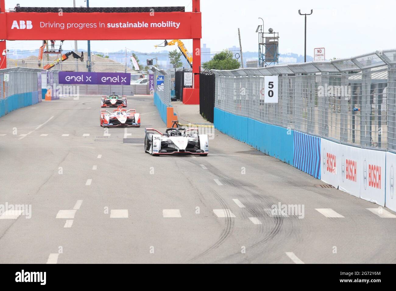 July 10, 2021, Brooklyn, USA: (NEW) Season 7, ABB New York City Formula E-Prix World Championship. July 10, 2021, Brooklyn, New York, USA: The Season 7, ABB New York City E-Prix taking place in Brooklyn, from the 10 to 11 of July with many drivers after last yearÃ¢â‚¬â„¢s absence because of COVID-19. Formula E World Championship, is a single-seater motorsport championship for electric cars. The series was conceived in 2011 in Paris by FIA president Jean Todt and Spanish businessman Alejandro Agag, who is also the current chairman of Formula E Holdings. Credit: Jose Francisco/Thenews2 (Credit Stock Photo