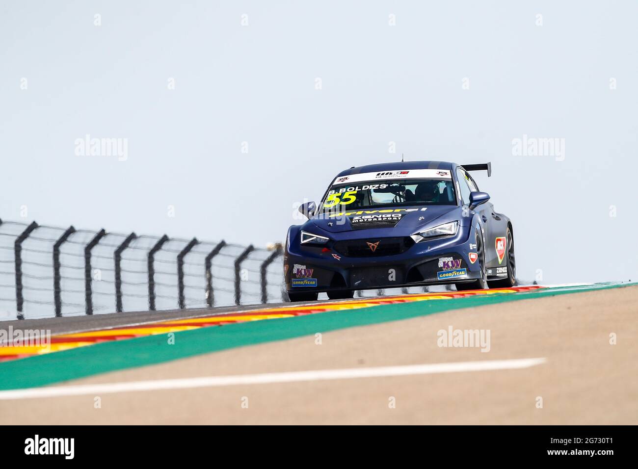 55 Boldizs Bence (hun), Zengo Motorsport Drivers' Academy, Cupa Leon Competicion TCR, action during the 2021 FIA WTCR Race of Spain, 3rd round of the 2021 FIA World Touring Car Cup, on the Ciudad del Motor de Aragon, from July 10 to 11, 2021 in Alcaniz, Spain - Photo Xavi Bonilla / DPPI Stock Photo