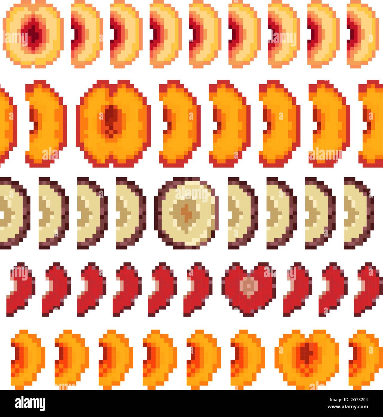 Pixel Sliced Fruits