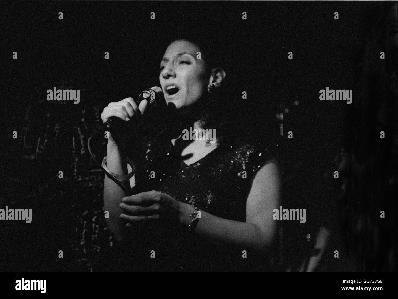 Sara Kreiger, Ronnie Scott&#x2019;s Jazz Club, Soho, London, 9.89. Stock Photo