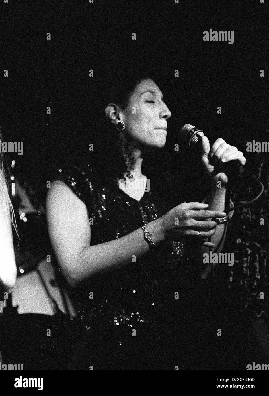 Sara Kreiger, Ronnie Scott&#x2019;s Jazz Club, Soho, London, 9.89. Stock Photo