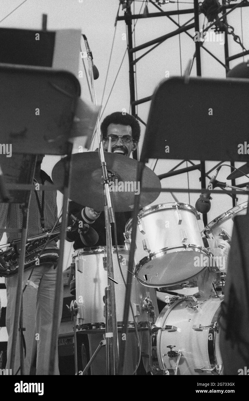 Dannie Richmond, Capital Jazz Festival, Alexandra Palace, London, 7/79. Stock Photo