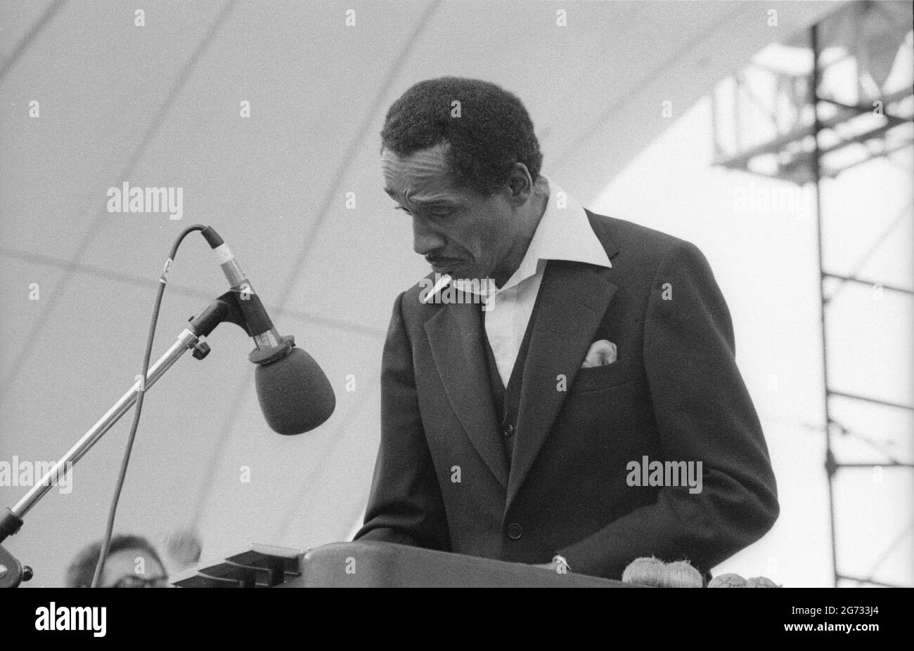 Milt Jackson, Capital Jazz Festival, Alexandra Palace, London, 7/79. Stock Photo