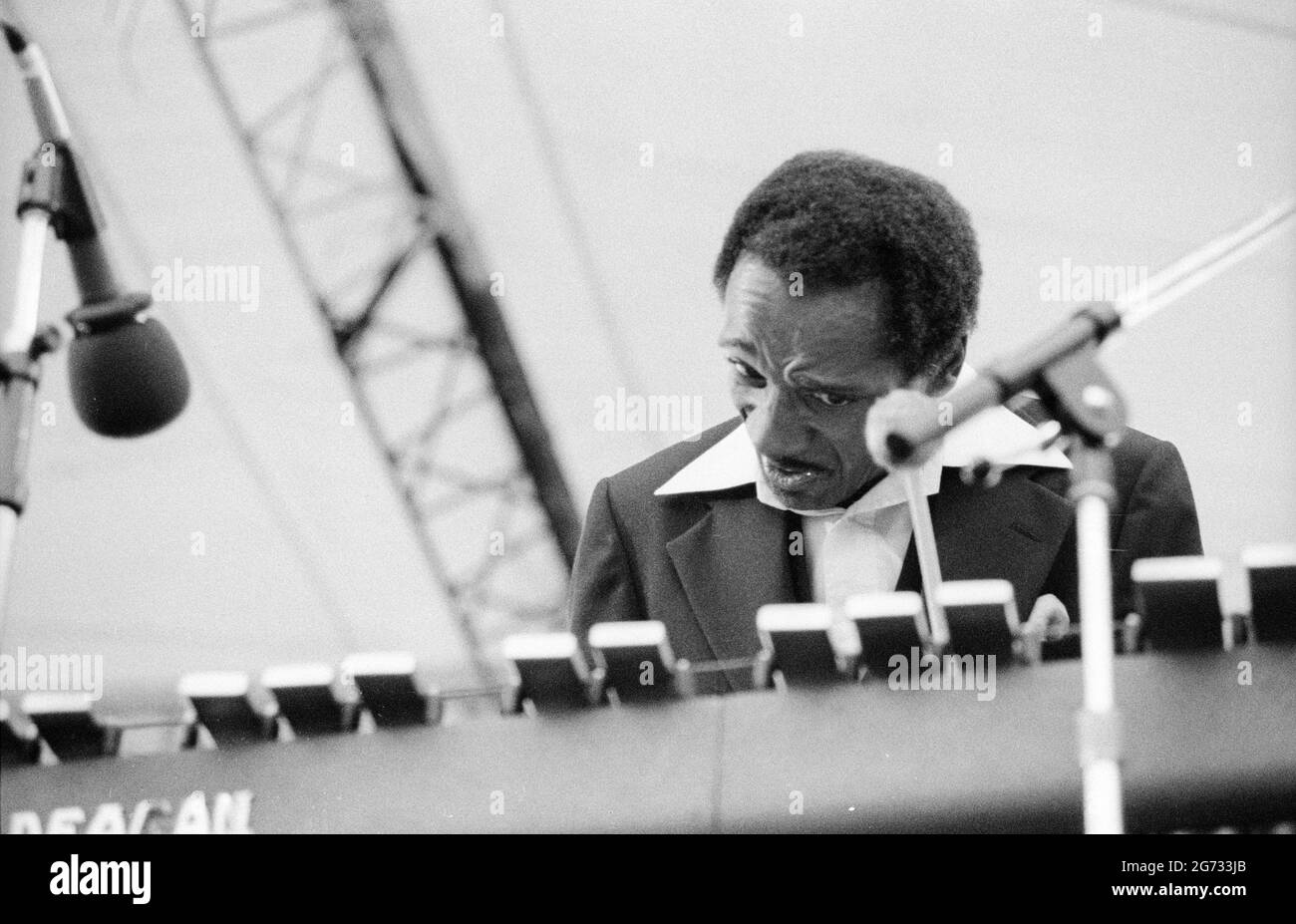 Milt Jackson, Capital Jazz Festival, Alexandra Palace, London, 7/79. Stock Photo