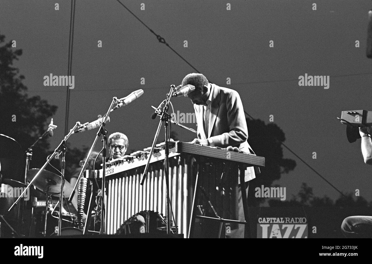 Milt Jackson, Capital Jazz Festival, Knebworth, Herts, 7/82. Stock Photo