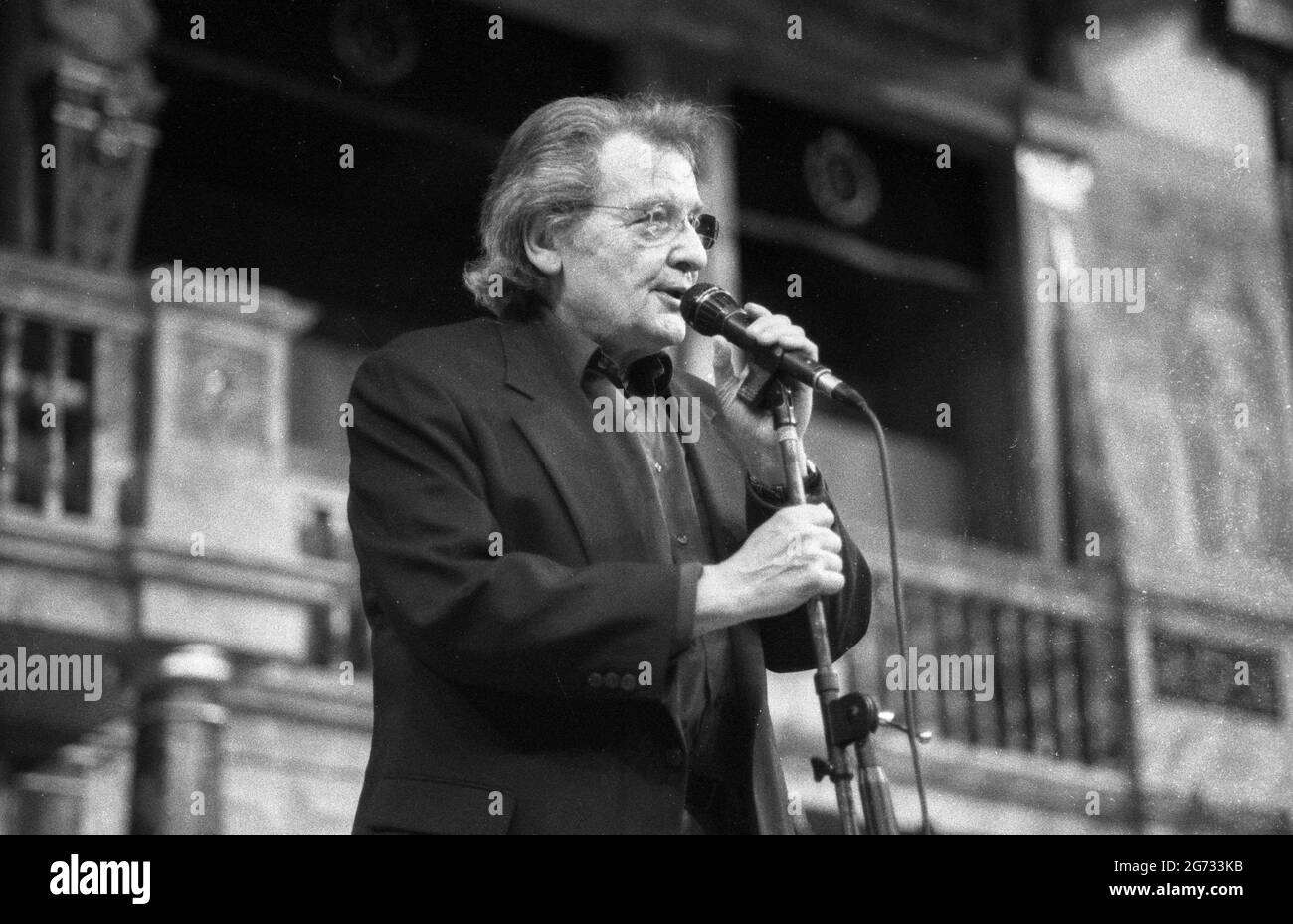 Stan Tracey, Globe Theatre London, 03/07/2000. Stock Photo