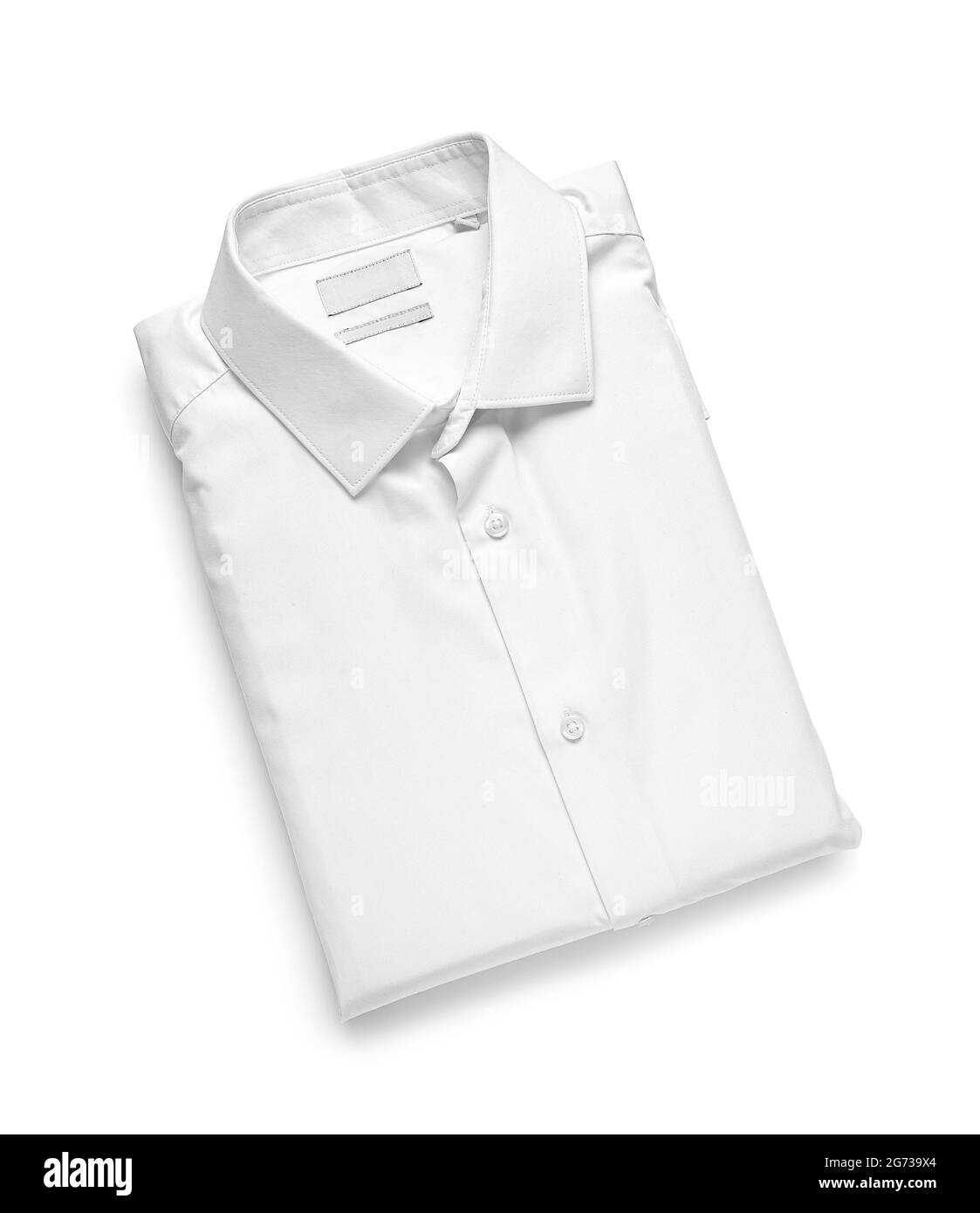 Stylish male shirt on white background Stock Photo Alamy