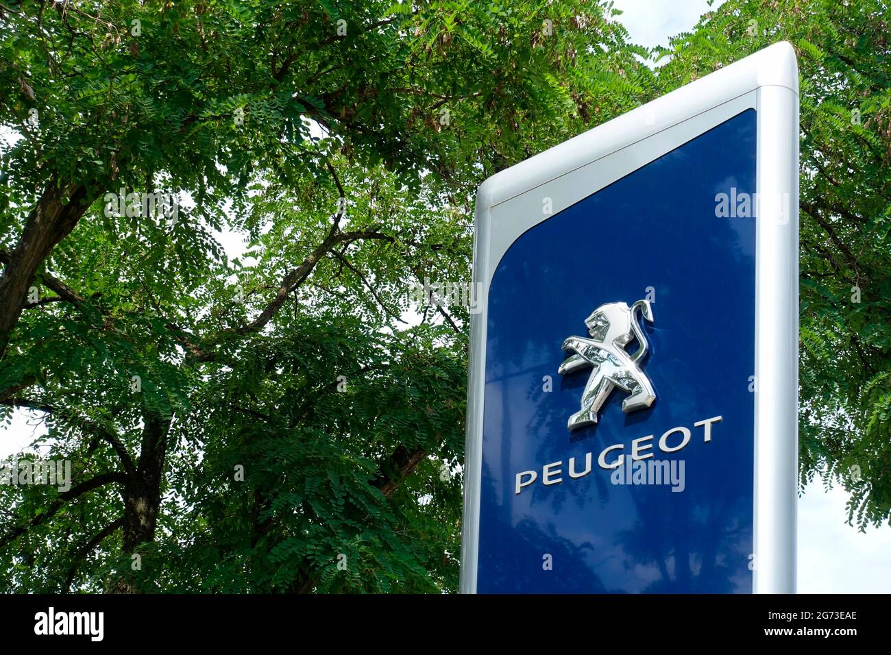 Peugeot in Berlin, Germany Stock Photo