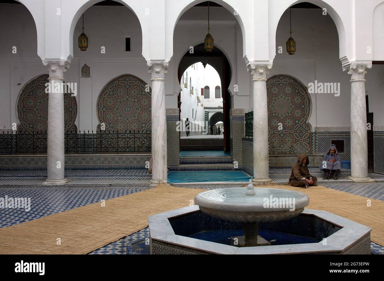 Interior of old Kasbah or Ksar (fortification of old town) in Morocco ...