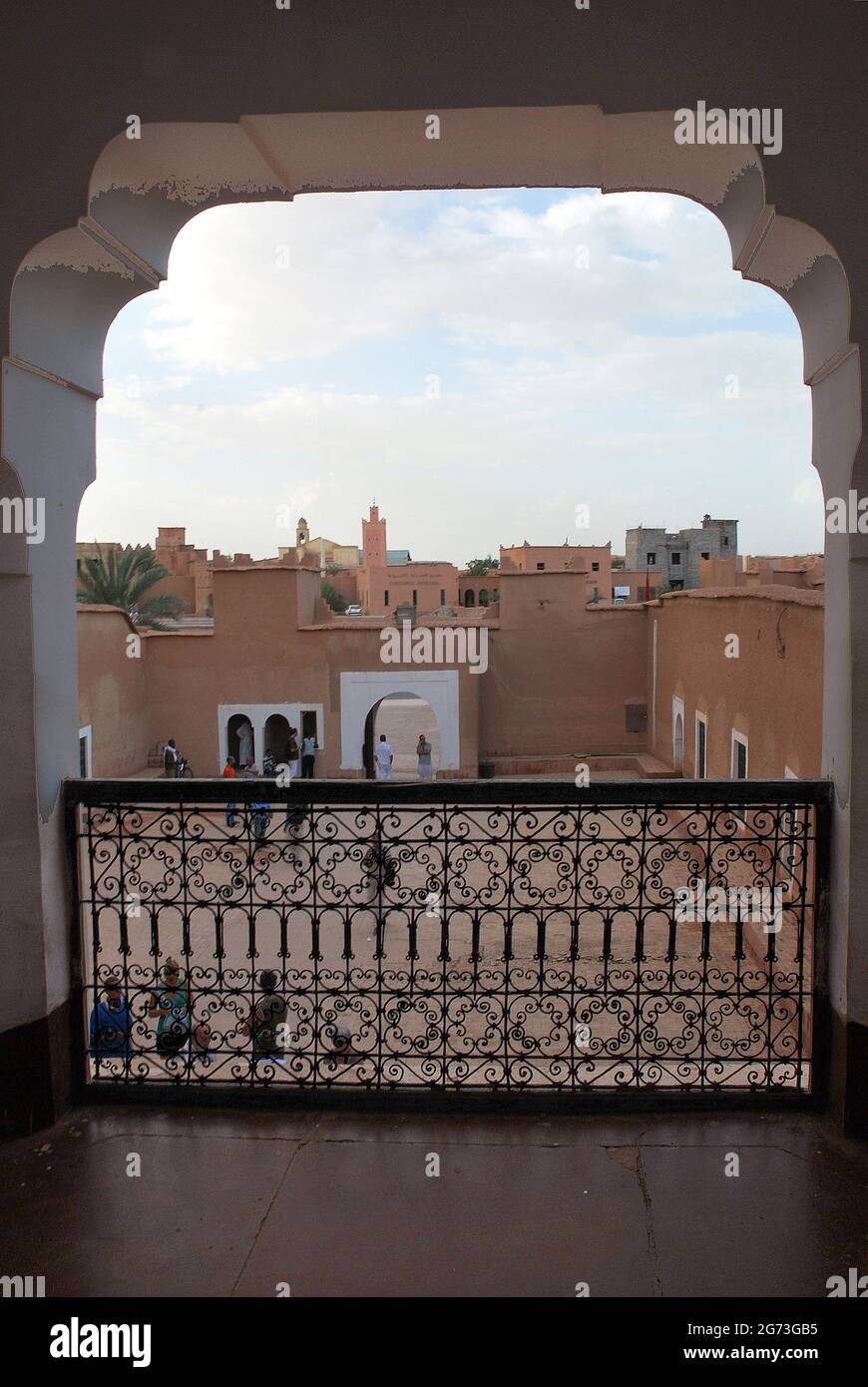 Interior of old Kasbah or Ksar (fortification of old town) in Morocco ...
