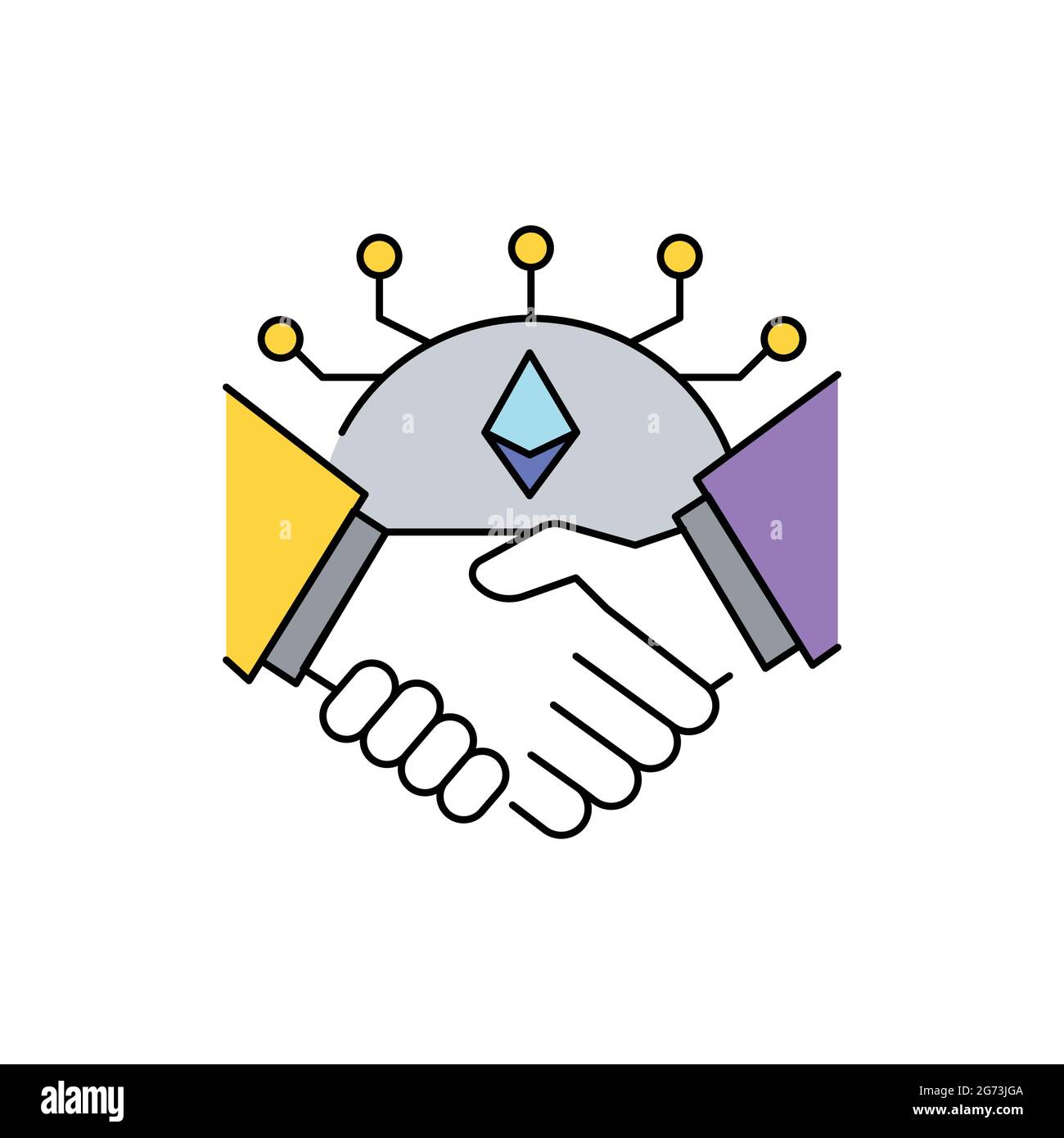 Transaction sign olor line icon. Pictogram for web page, mobile app ...