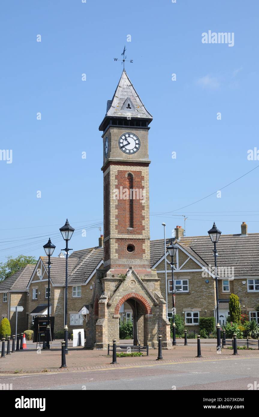 Clock Tower, Warboys, Cambridgeshire Stock Photo Alamy