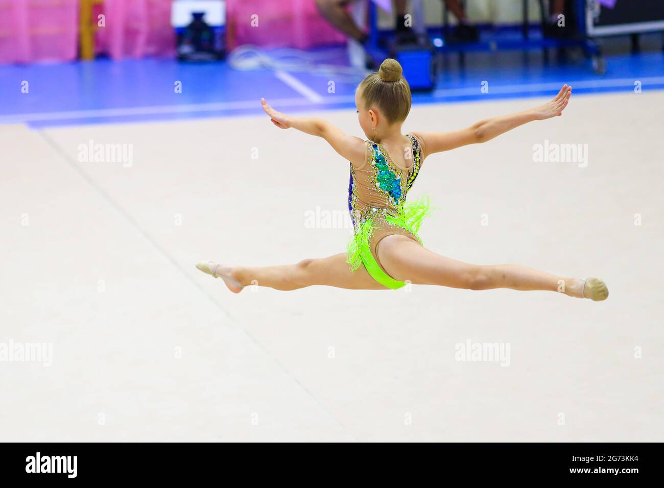 Gymnastics Split Jumps