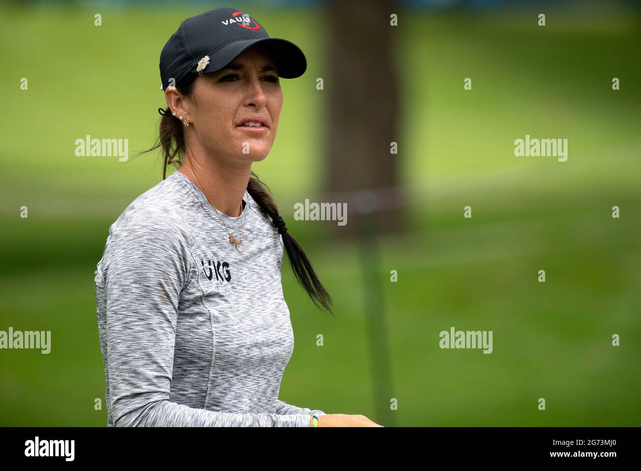 Sylvania, Ohio, USA. 10th July, 2021. Jaye Marie Green looks on during the third round of the Marathon Classic in Sylvania, Ohio. She shot a 75 and finished her third round tied for 77th. Credit: Mark Bialek/ZUMA Wire/Alamy Live News Stock Photo