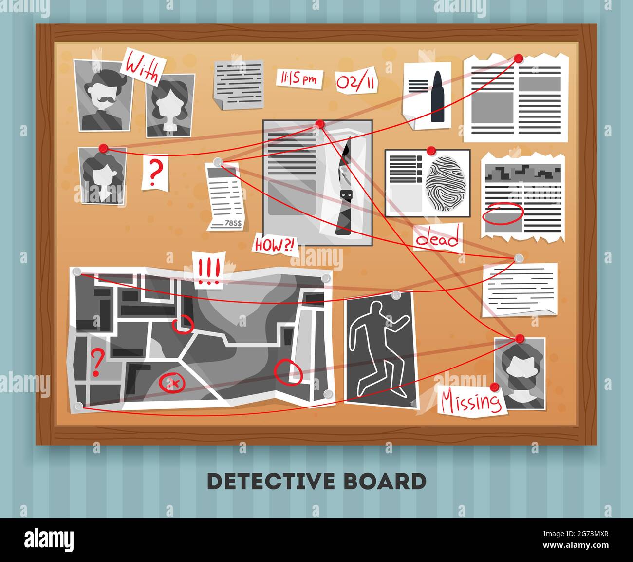 Detective Board Template Detective Board Template