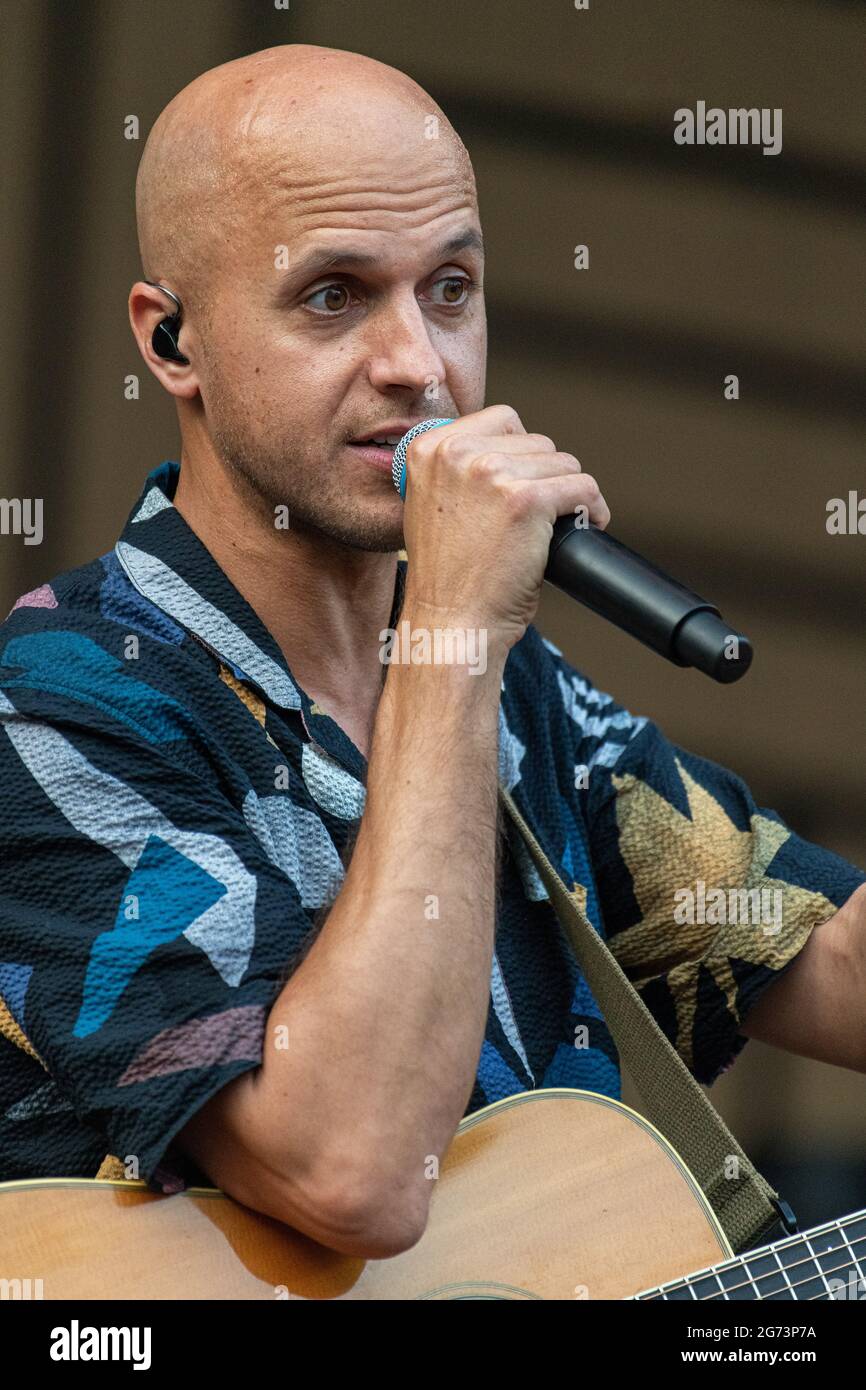 Milow Live In Der Freilichtbuhne Junge Garde In Dresden Am 10 07 2021 Stock Photo Alamy