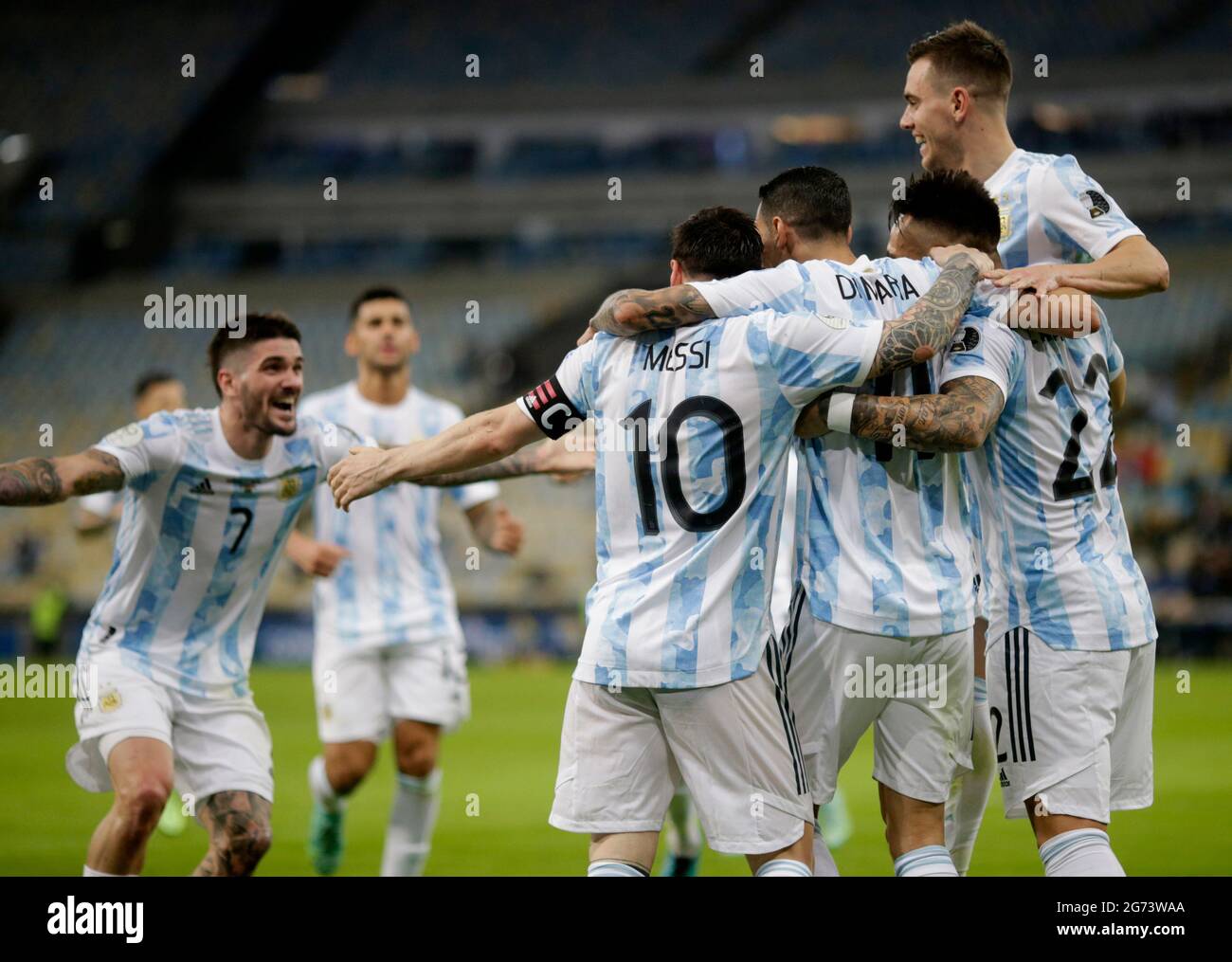 Soccer Football Copa America 2021 Final Brazil V Argentina Estadio Maracana Rio De Janeiro Brazil July<script async src=