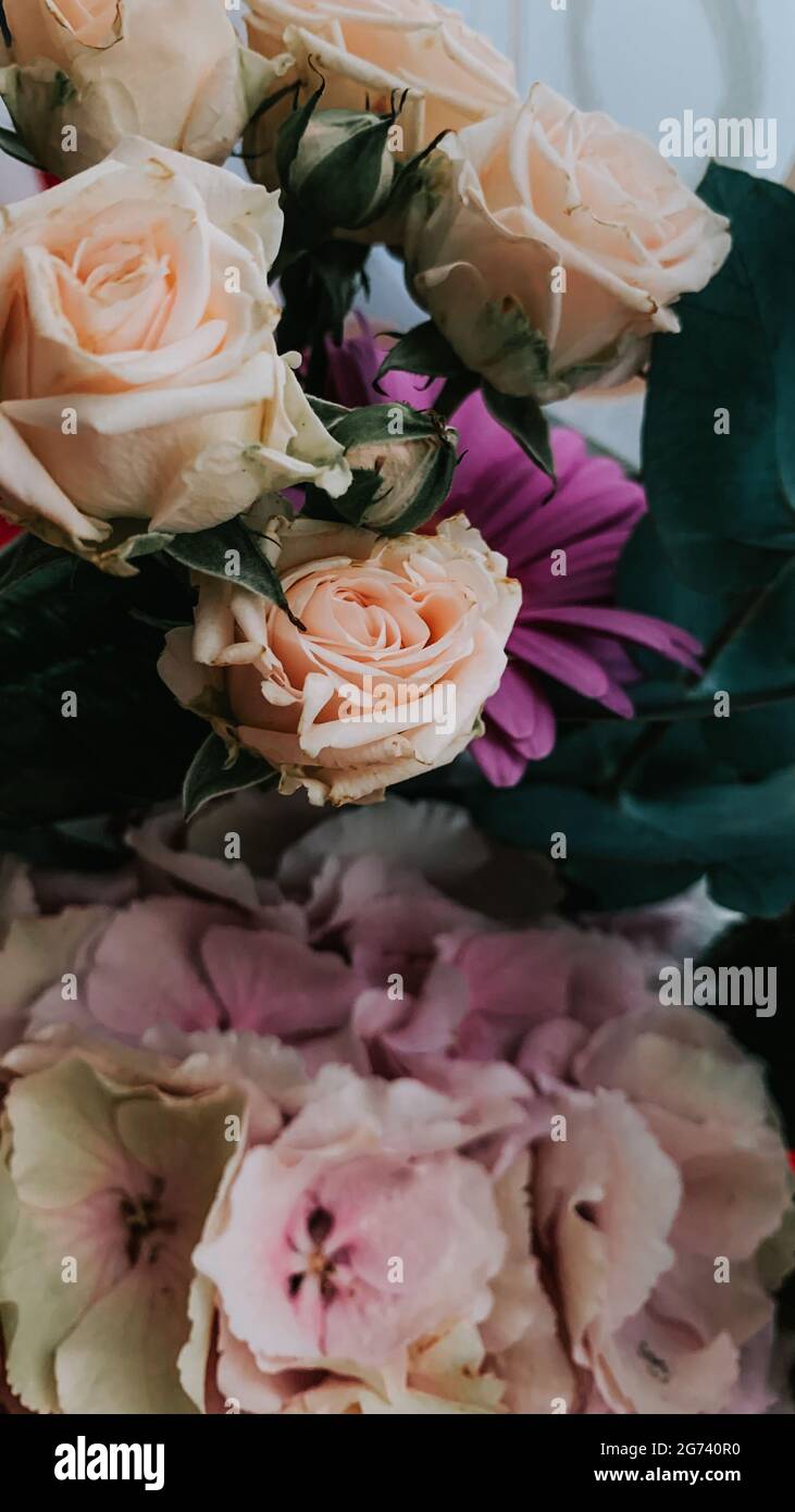 Closeup shot wedding bouquet hi-res stock photography and images - Alamy