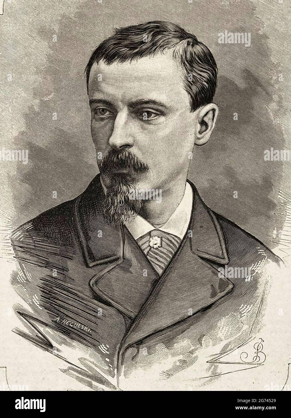 Henryk Sienkiewicz in the 1880s Stock Photo