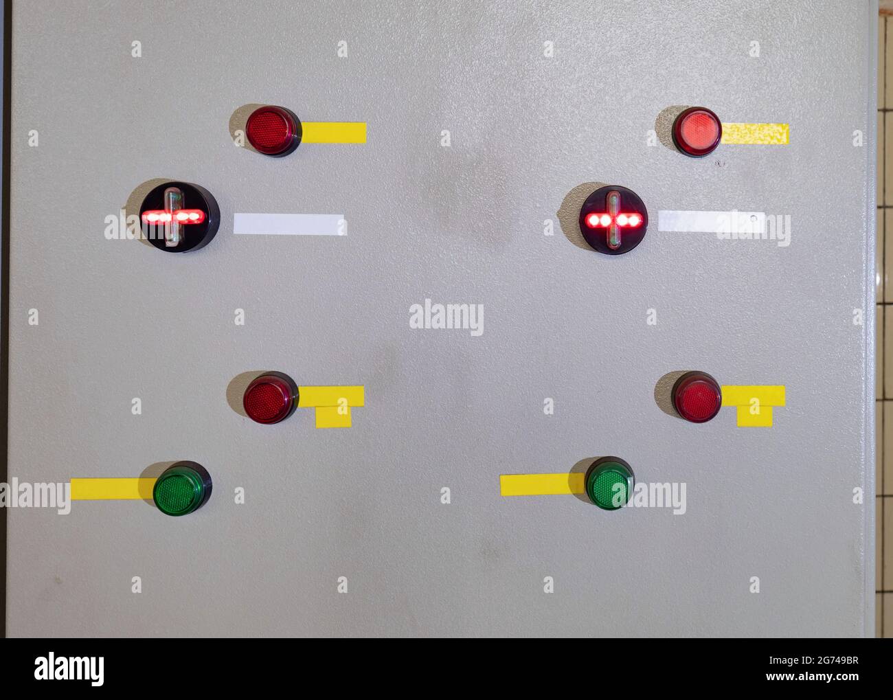 Mechanical electrical control rooms in industrial building. They