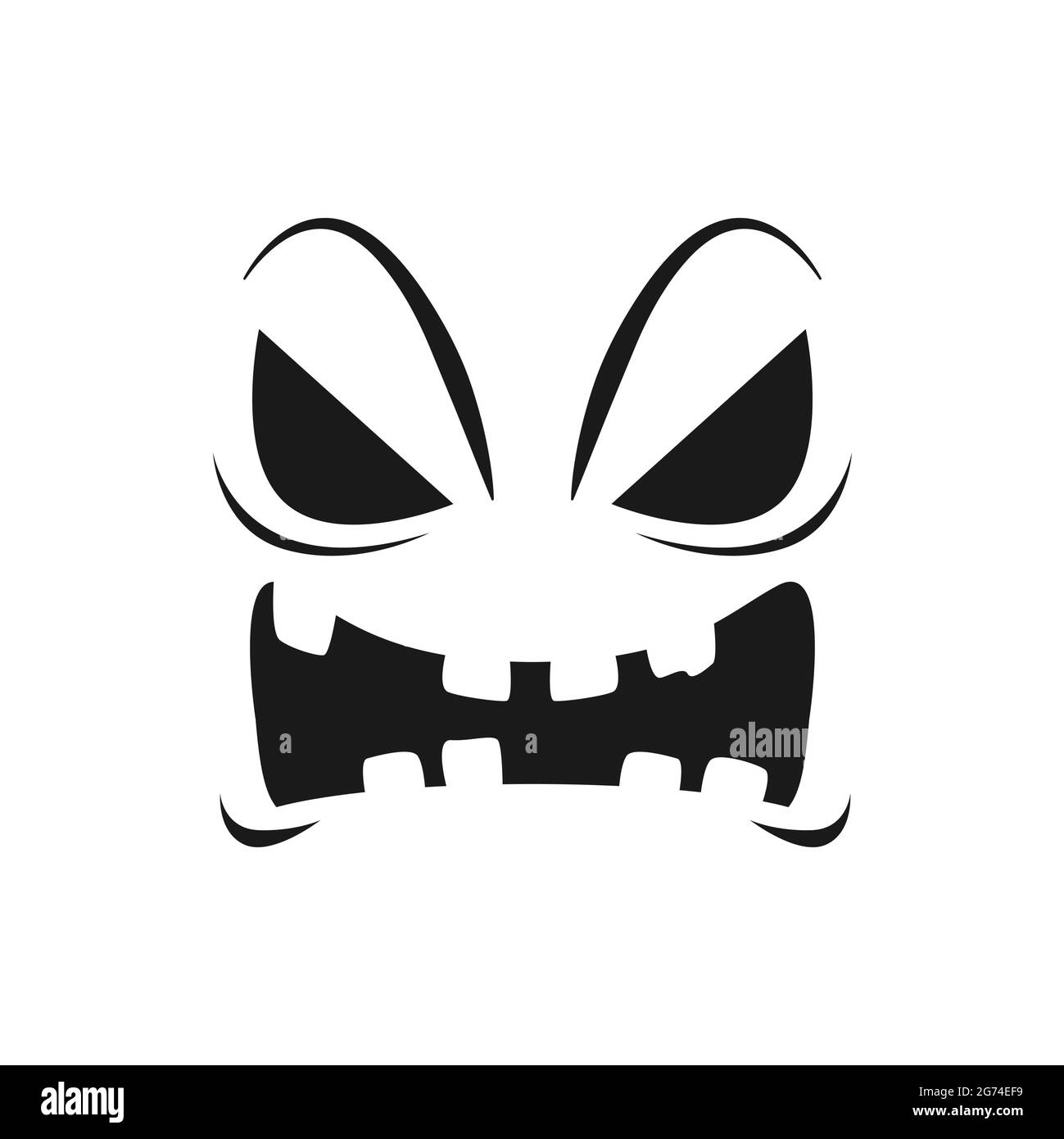 Halloween Scary Face Vector Art PNG Images