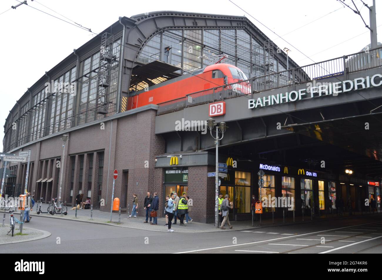 Berlin Friedrichstrasse Station - July 9, 2021. Stock Photo