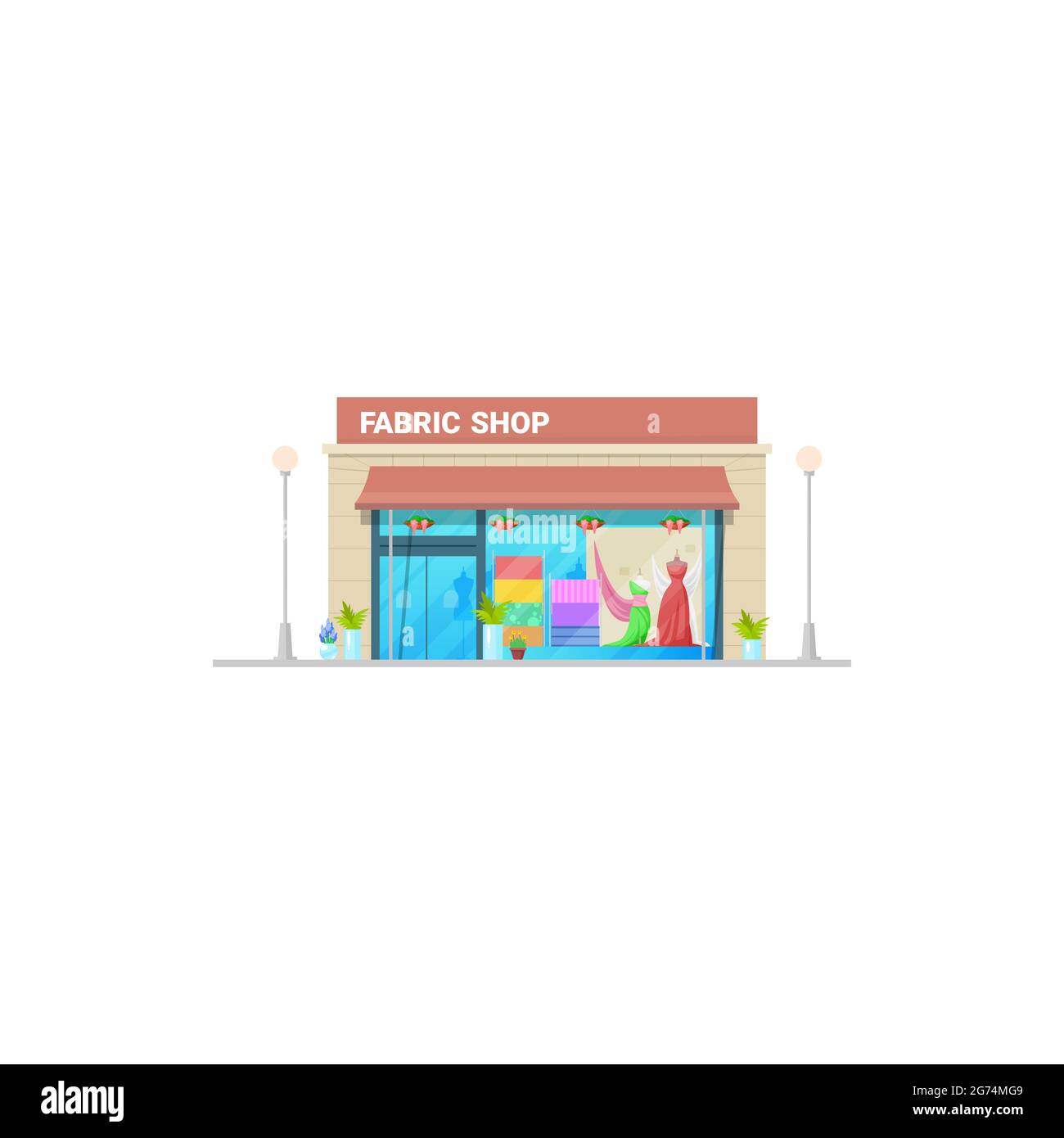 Tailor shop exterior Stock Vector Images - Alamy