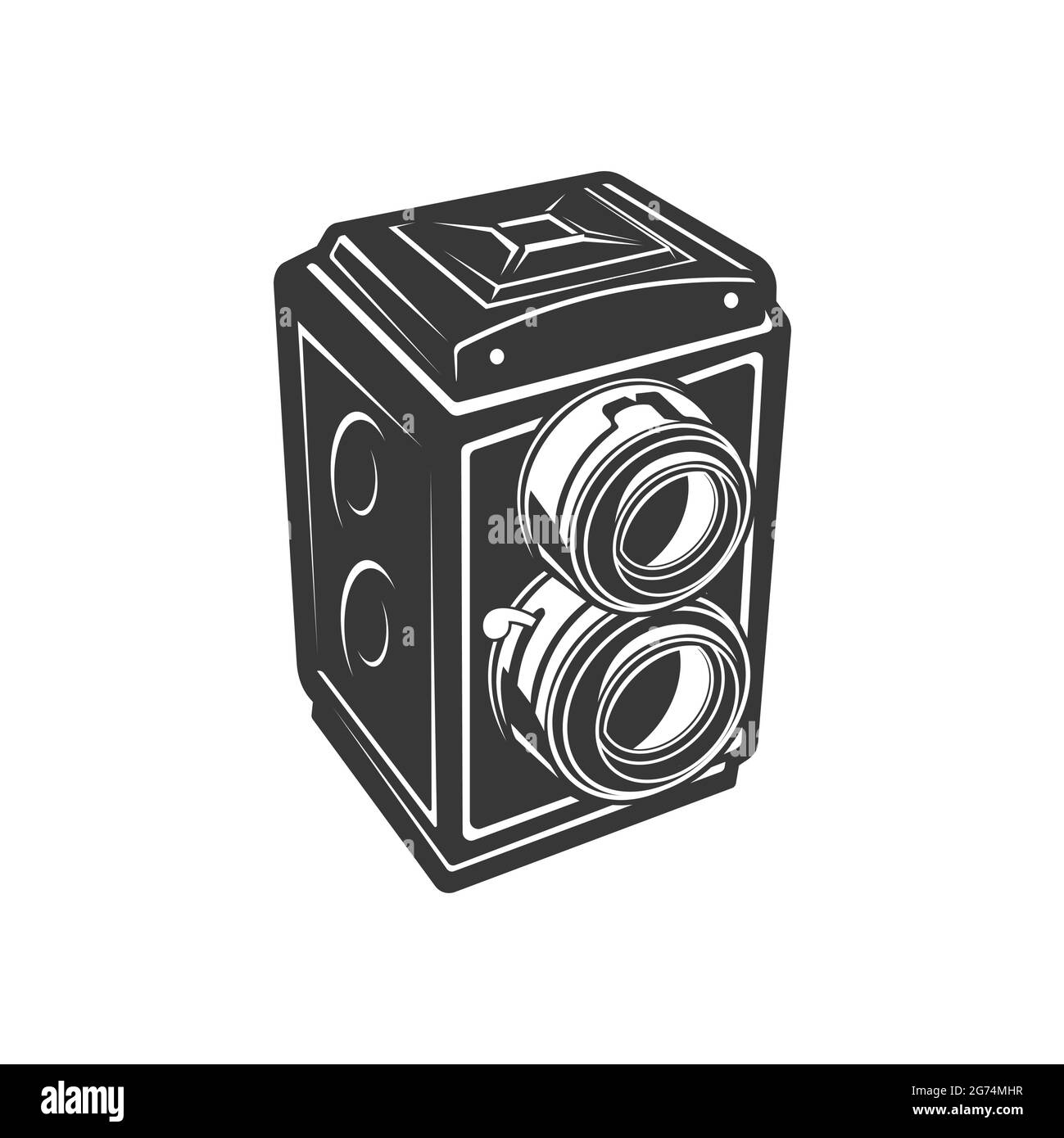 Old photo camera or film reels and strips box isolated con. Vector film  reel box or analog photocamera photo shooting equipment storage box,  photograp Stock Vector Image & Art - Alamy